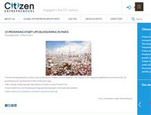 Tablet Screenshot of citizen-entrepreneurs.com